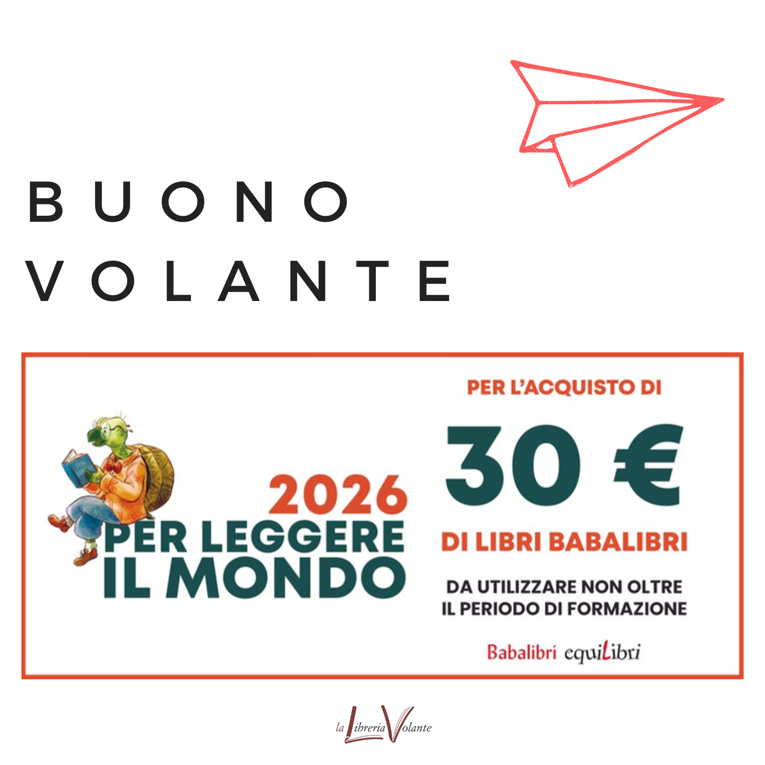 BUONO BABALIBRI PER LEGGERE IL MONDO 2026 - BUONO PER LA FORMAZIONE - immagine 1